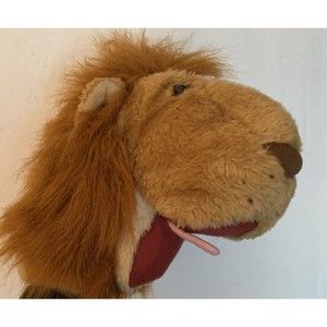 Animal Planet Lion Plush Hand Puppet 10"  Lion Head Plush Pretend Play 2008
